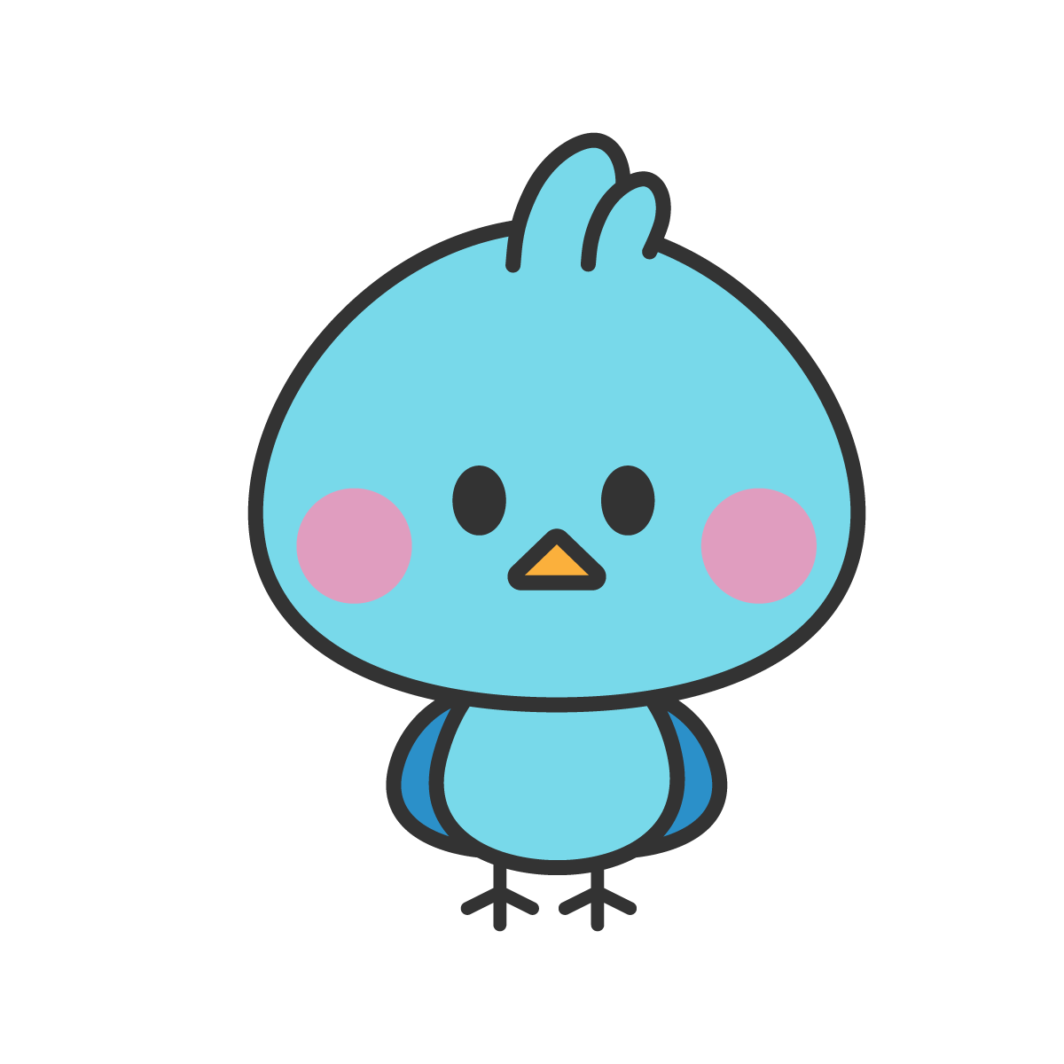 青いトリさん